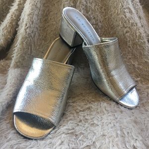 Lori Goldstein Collection Slip-On Peep Toe Sandals